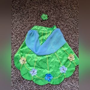 Build A Bear Fluttershy My Little Pony green cape No Flaws With Flower Earring